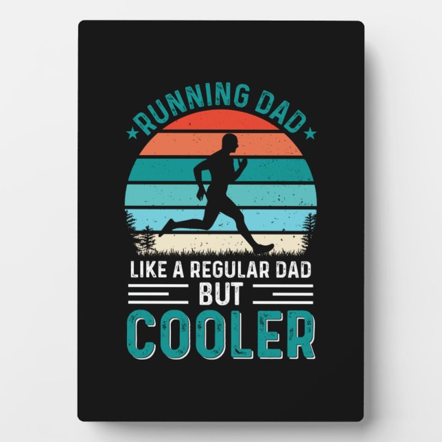 Plaque Photo Courir papa (Devant)