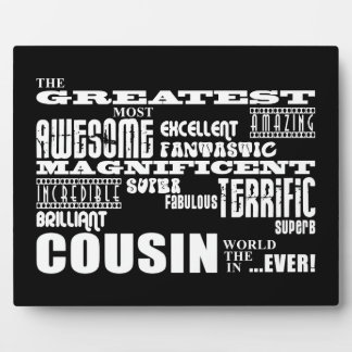 Plaque Photo Cousins élégants, modernes et amusants : Plus gran
