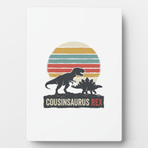 Plaque Photo Cousinsaurus Rex Drôle Dinosaure Vintage Chemise D
