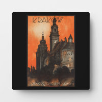 Cracovie Pologne - Poster de voyage polonais Vinta