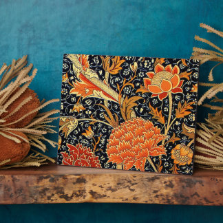 Plaque Photo Cray, famous pattern by William Morris,