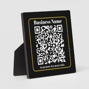 Plaque Photo Créer un code QR d'entreprise instantanément scann