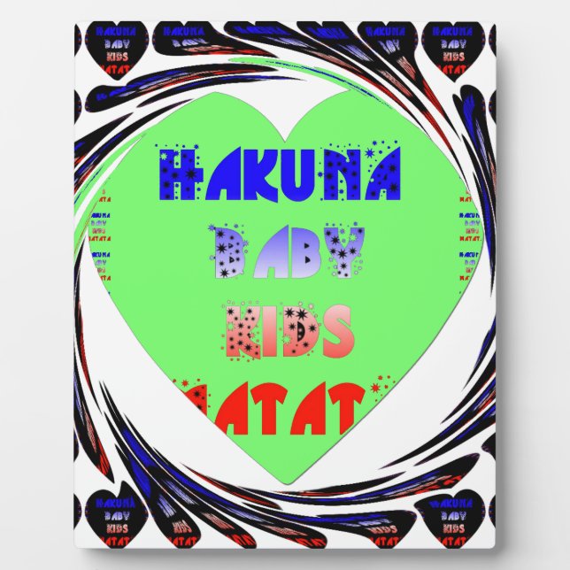 Plaque Photo Créez vos propres coeurs lumineux conception bébé  (Devant)