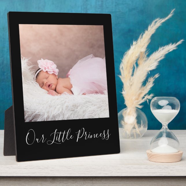 Plaque Photo Créez votre propre garde photo bébé personnalisé (Côté)