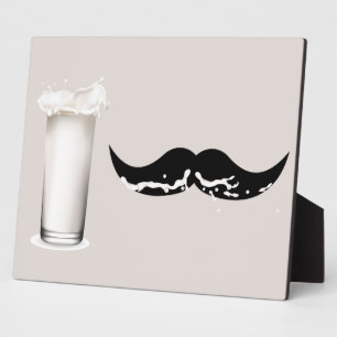 Plaque Photo Crème de moustache de lait