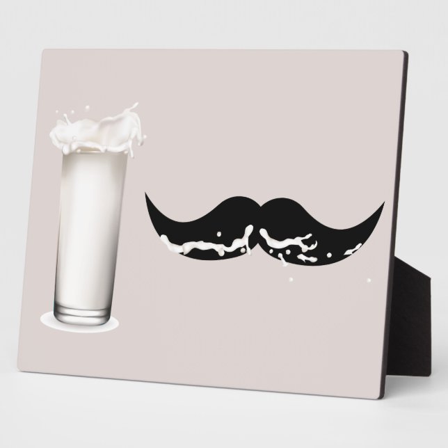 Plaque Photo Crème de moustache de lait (Côté)