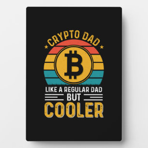 Plaque Photo Crypto Papa Retro Sunset