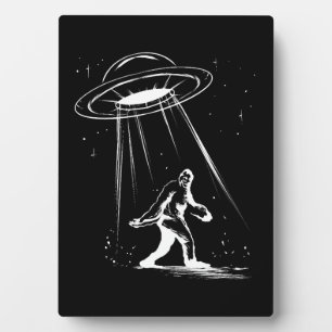 Plaque Photo Cryptozoologie Bigfoot Alien pour Hommes Halloween