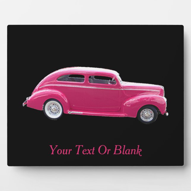 Plaque Photo Custom 1940 Famous American Make Sedan (Devant)