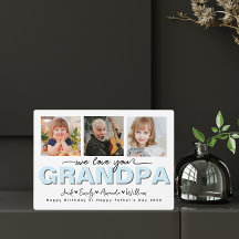 Custom Elegant Nous vous aimons grand-père Collage