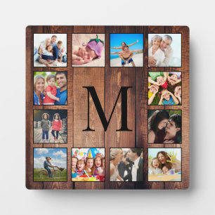 Plaque Photo Custom Family Photo Collage Reclaimed Wood