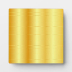 Plaque Photo Custom Gold Look élégant Modèle classique tendance