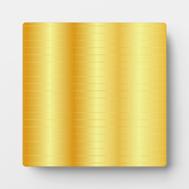 Plaque Photo Custom Gold Look élégant Modèle classique tendance (Devant)