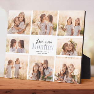 Plaque Photo Custom Love You Mommy Mothers Day Photo Collage