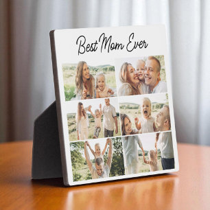 Plaque Photo Cute Best Mom Ever Mother's Day 6 Photo Collage