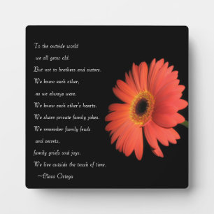 Plaque Photo Cute Brother / Sister Siblings Anniversaire