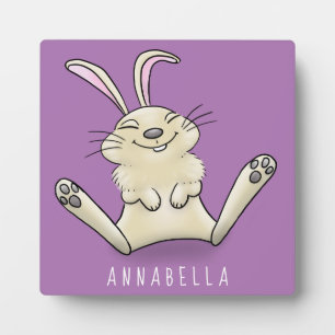 Plaque Photo Cute bunny rabbit cartoon illustration