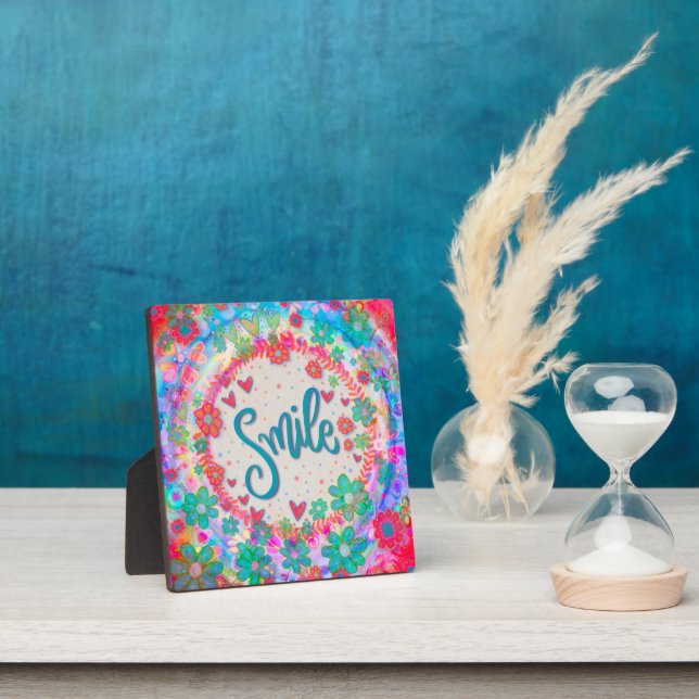 Plaque Photo Cute Inspirant Fun Whimsical Smile Inspirivity (Insitu)