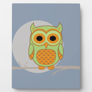 Plaque Photo Cute Owl