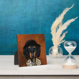 PLAQUE PHOTO DACHSHUND   