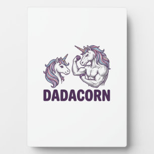 Plaque Photo Dadacorn Funny Licorne Papa Conception De T-Shirt