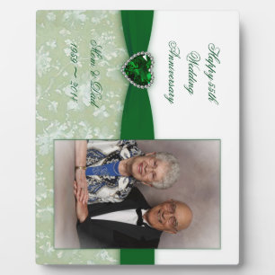 Plaque photo Damask 55th Mariage Anniversary