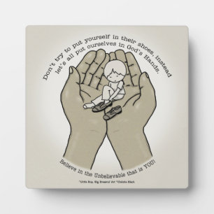 Plaque Photo Dans les mains de Dieu
