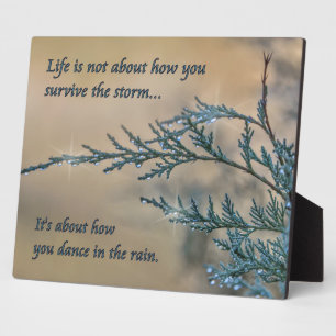 Plaque Photo Danse dans la pluie