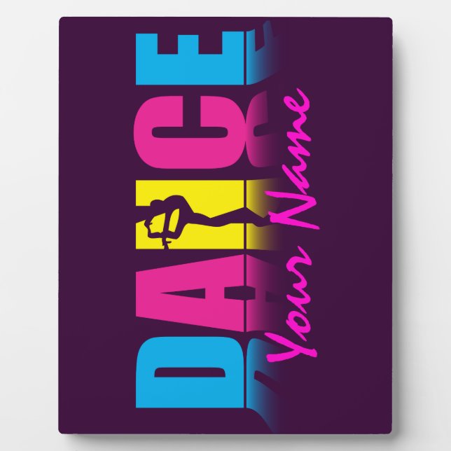 Plaque Photo Danseur de danse personnalisé (Devant)