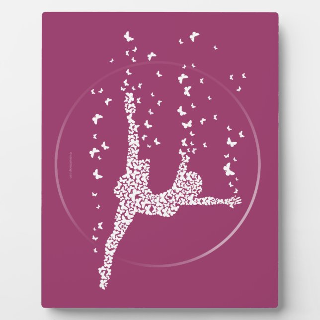 Plaque Photo Danseur papillon (Devant)