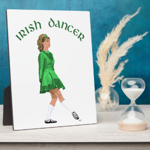 Plaque Photo Danseuse Irlandaise en Chaussure Souple Verte