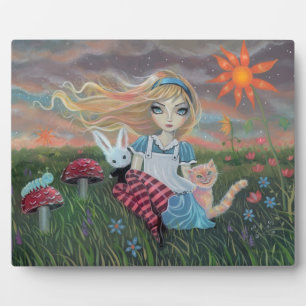 Plaque photo d'art fantastique d'Alice au pays des