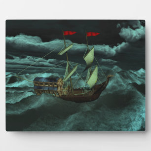 Plaque photo de la mer sauvage et orageuse