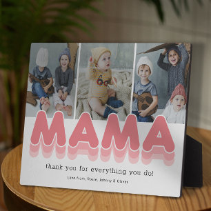 Plaque Photo de Maman Moderne