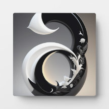 décoration murale en noir et blanc pour salon noir