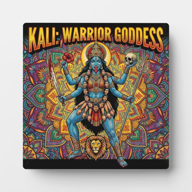 Plaque Photo Déesse guerrière Kali (Devant)