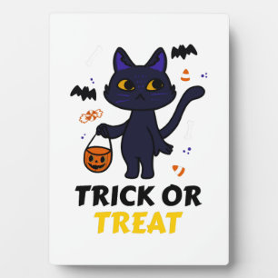 Plaque Photo déguisement de chat drôle d'Halloween cadeau d'Hal