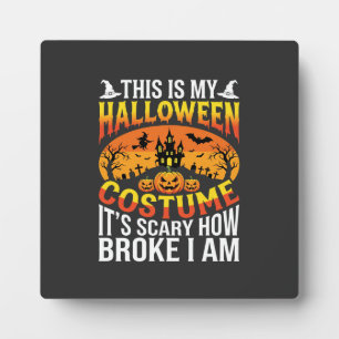 Plaque Photo Déguisement de Halloween drôle cassé Conception de