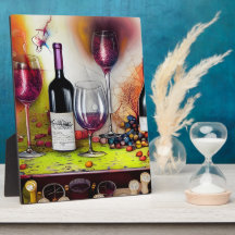 Dégustation De Vins Arts numériques Colorés