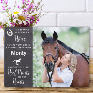Plaque Photo Des Imprimés Sur Notre Coeur Pet Horse Memorial