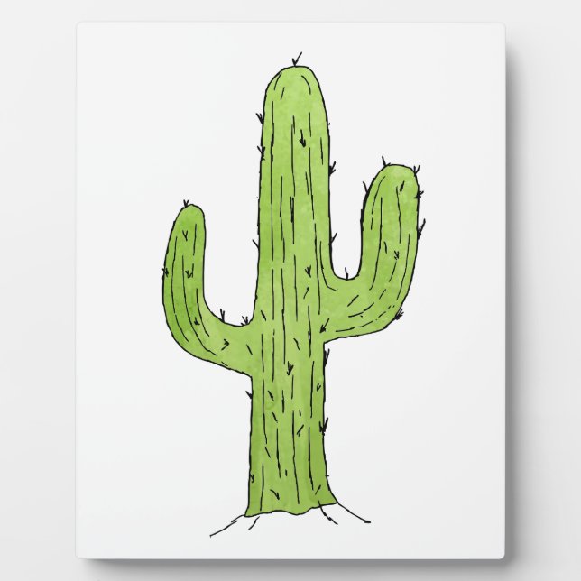 Plaque Photo Desert Cactus Desert Plantes Cactus Tree Design (Devant)
