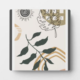 Plaque Photo Design Abstrait et tendance