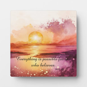 Plaque Photo Design de la gamme Watercolor Beach 3