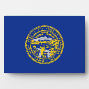 Plaque Photo Design du drapeau de l'État du Nebraska