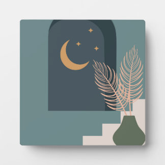Plaque Photo Design floral tropical