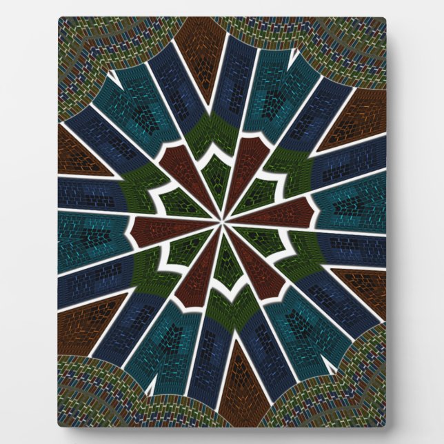 Plaque Photo Design inspiré de Sari avec détails complexes (Devant)