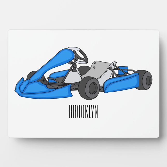 Plaque Photo dessin animé de Kart racing (Devant)