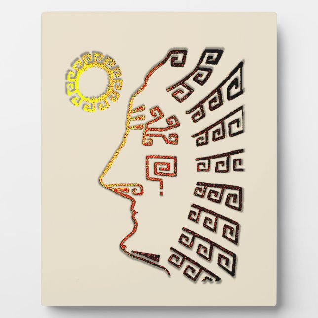 Plaque Photo Dessin Machu Picchu (Devant)