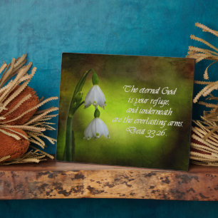 Plaque Photo Deutéronome 33:26 Eternal Refuge Inspirational