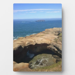 Plaque Photo Devil's Punchbowl & Otter Rock, OU